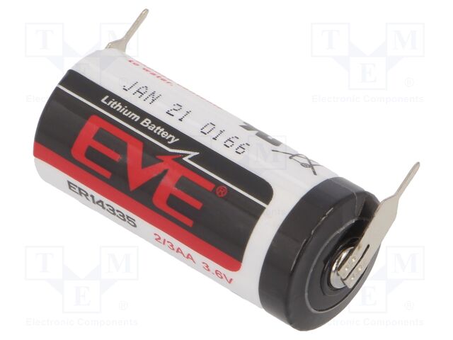 EVE ER14335 2PT 3,6V 1,65AH EVE ER14335 2PT 3,6V 1,65AH