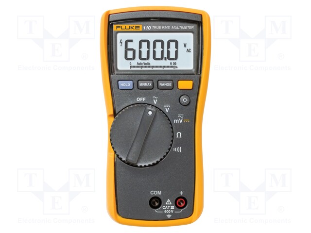 FLUKE-110/ERTA | Číslicový multimetr; LCD; (6000); Bargraf: 33segm.32x/s