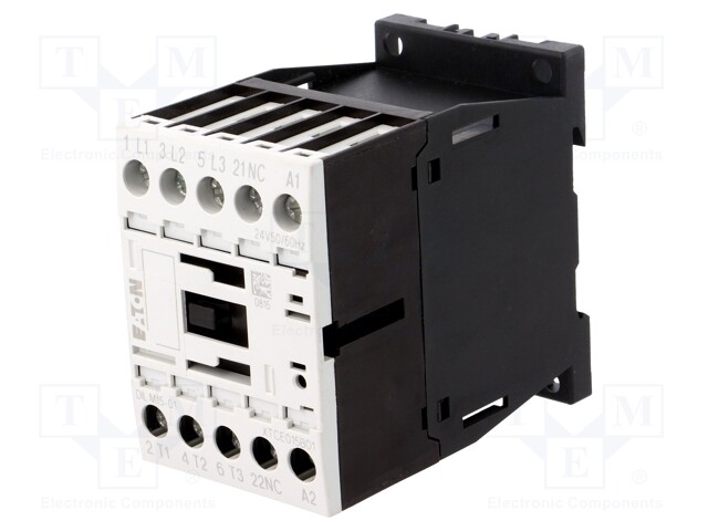EATON ELECTRIC DILM15-01(24V50/60HZ) - Contactor: 3-pole