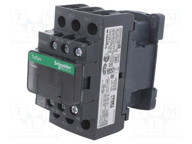 SCHNEIDER ELECTRIC LC1D32N7 - Contactor: 3-pole