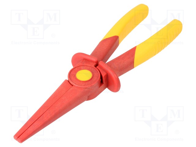 98 62 02 KNIPEX - Pliers |  insulated,half-rounded nose,elongated; 220mm; 1kVAC; KNP.986202 | TME - Electronic components