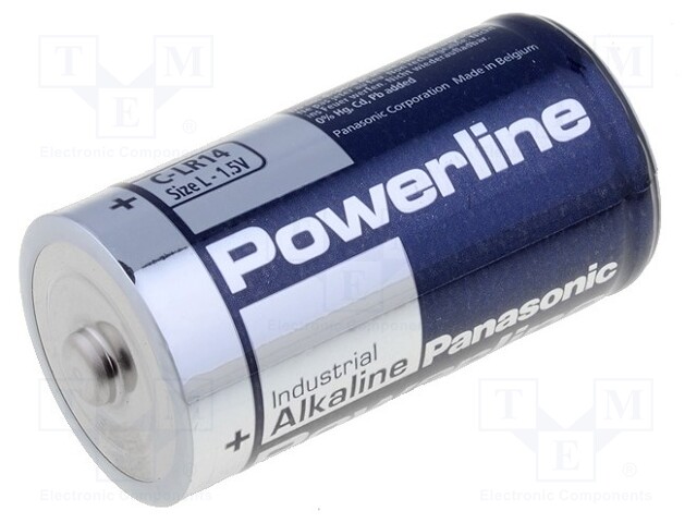 POWERLINE LR14 PANASONIC - Battery: alkaline, 1.5V; C; non-rechargeable;  BAT-LR14