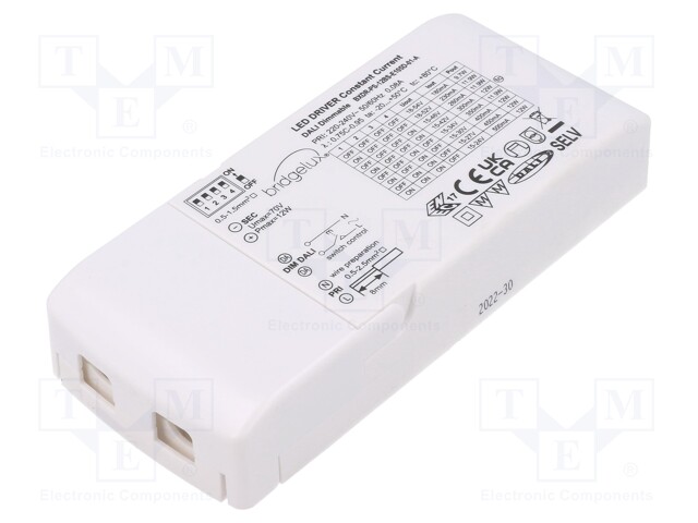 BXDR-PS-12BS-E105D-01-A | Tápegység: impulzusos; LED; 12W; 15÷54VDC; 180÷500mA; 198÷264VAC