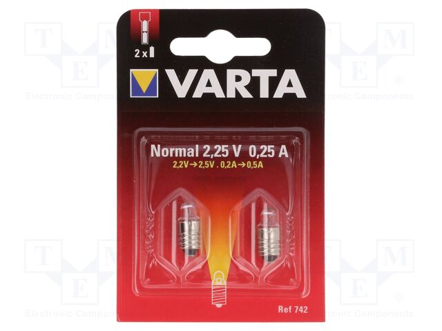 742 2,25V 0,25A ZW B2 742 2,25V 0,25A ZW B2