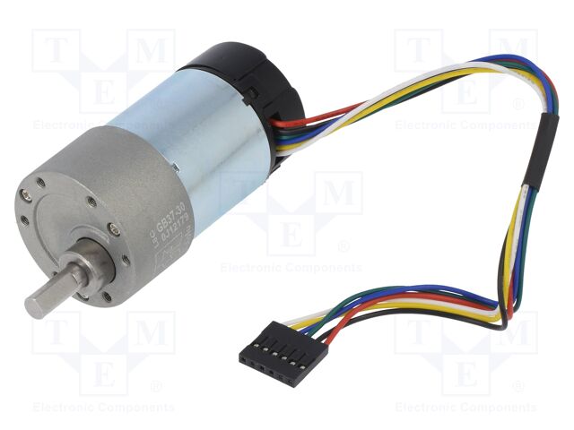 30:1 METAL GEARMOTOR 37DX68L 24V 64 CPR