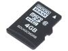 SDU4GCMGRB | Karta pamięci; przemysłowa; microSD,MLC; 4GB; UHS I U1; 0÷70°C