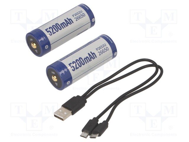 ICR26650-520PCM USB