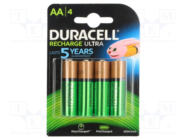 DURACELL 2500MAH BLISTER B4 DURACELL 2500MAH BLISTER B4