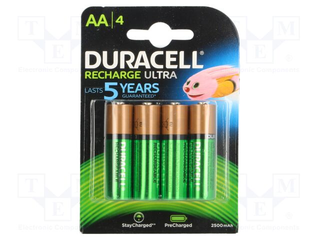 DURACELL 2500MAH BLISTER B4