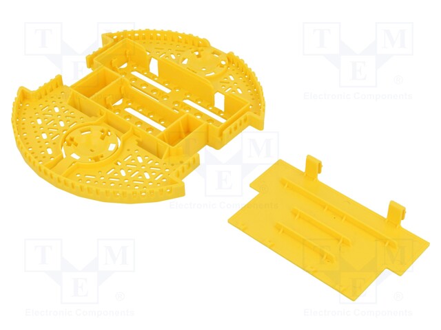 ROMI CHASSIS BASE PLATE - YELLOW