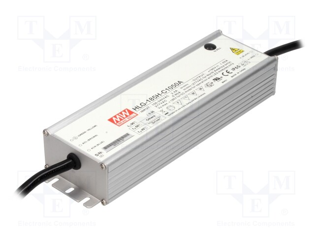 MEAN WELL HLG-185H-C1050A - Power supply: switched-mode