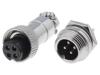 DS1110-01-4B6 | Socket,plug; microphone MINI; male,female; PIN: 4; MINI; soldering