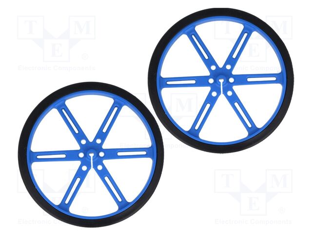 POLOLU WHEEL 90X10MM PAIR – BLUE POLOLU WHEEL 90X10MM PAIR – BLUE