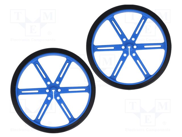 POLOLU WHEEL 90X10MM PAIR – BLUE