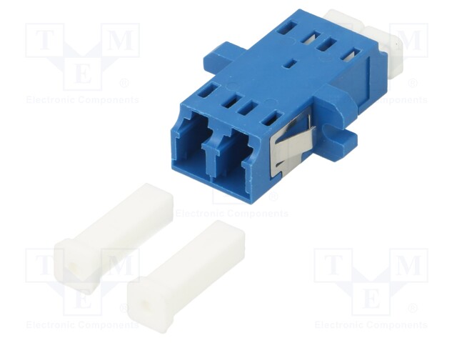 A001-LC-DX-1128 | Csatlakozók: optikai kábel; aljzat,összekötő; LC; anya; kék