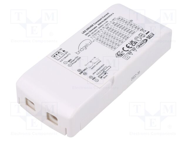 BXDR-PS-25BS-E107D-01-A | Tápegység: impulzusos; LED; 25W; 20÷60VDC; 260÷700mA; 198÷264VAC