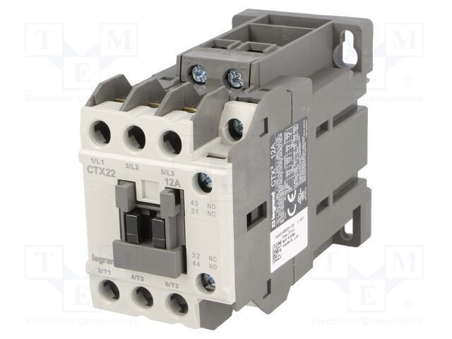 CTX3 3P 12A 1NO1NC 24V DC CTX3 3P 12A 1NO1NC 24V DC