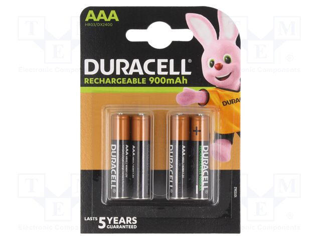 DURACELL AAA 850 MAH DX2400 BLISTER B4