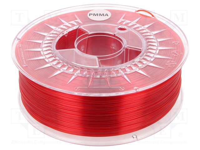 PMMA 1,75 RUBY RED TRANSPARENT
