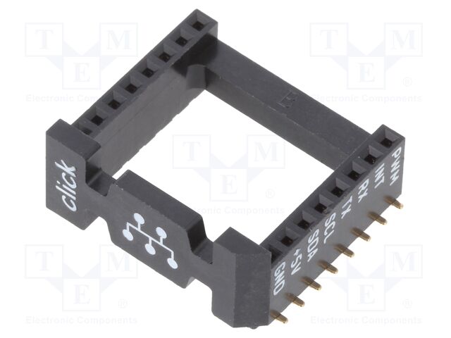 SOCKET MIKROBUS 16 SMD SOCKET MIKROBUS 16 SMD