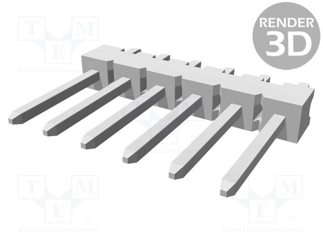3 6 Te Connectivity Pin Header Pin Strips Mta 100 Male Pin 6 Straight 2 54mm Tht Tme Electronic Components 3 6 Te Connectivity Pin Header Pin Strips Mta 100 Male Pin 6 Straight 2 54mm Tht Tme Electronic Components