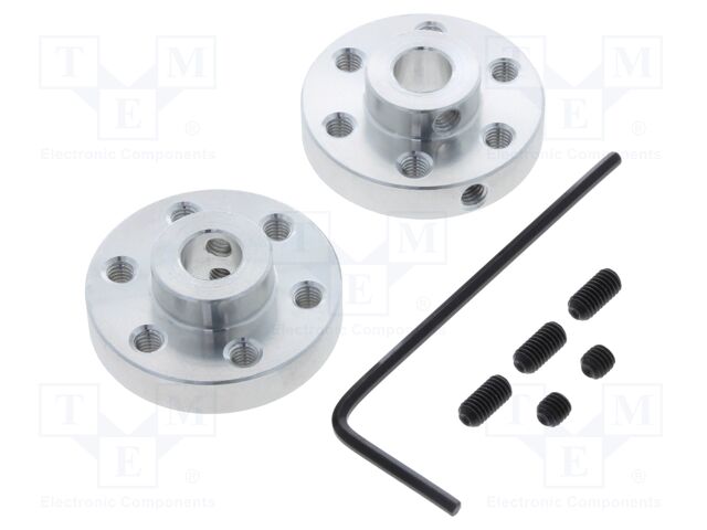 ALUMINUM MOUNTING HUB FOR 6MM SHAFT M3 H ALUMINUM MOUNTING HUB FOR 6MM SHAFT M3 H