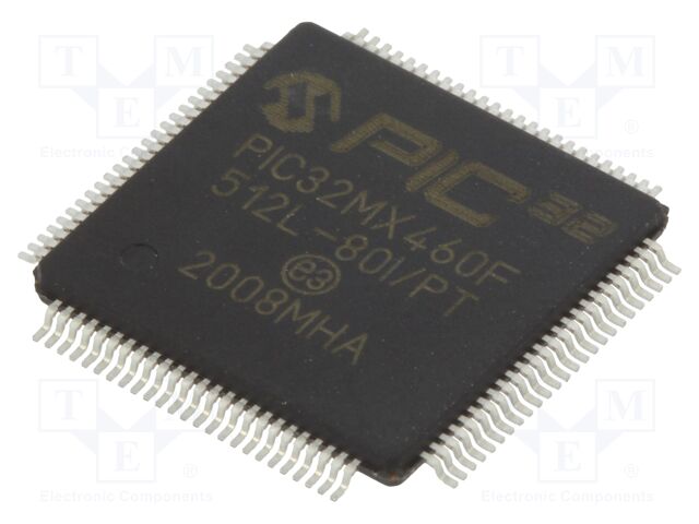 PIC32MX460F512L-80I/PT