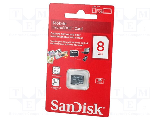 Tame Prevention testimony MICRO-SDHC-8GB SANDISK - Memory card | microSDHC; 8GB | TME - Electronic  components (WFS)