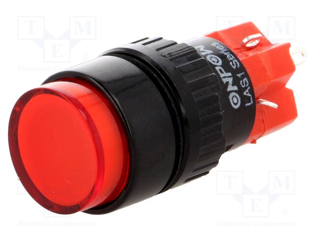 ONPOW LAS1Y-11Z/R/230V-IP40 - Switch: push-button