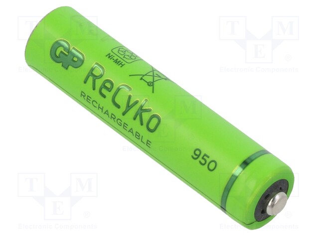 bord Aanpassen Weerkaatsing 100AAAHC GP - Re-battery: Ni-MH | AAA,R3; 1.2V; 950mAh; ReCyko+;  bulk,industrial; ACCU-R3/1000REGP | TME - Elektronische Componenten