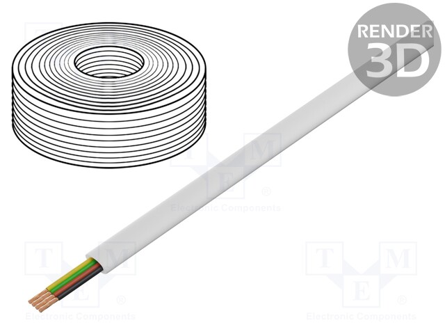 BQ CABLE TEL-0032CCA-100/WH - Wire: telecommunication cable