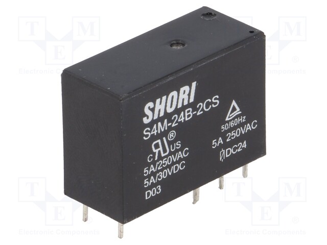 SHORI ELECTRIC S4M-24B-2C - Relay: electromagnetic