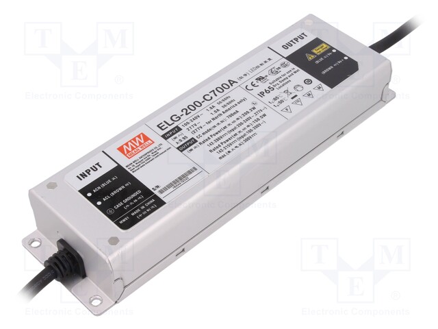 MEAN WELL ELG-200-C700A - Power supply: switched-mode
