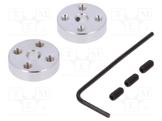 ALUMINUM MOUNTING HUB FOR 5MM SHAFT M3 H