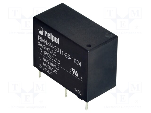 RELPOL RM45N-3011-85-1024 - Relay: electromagnetic
