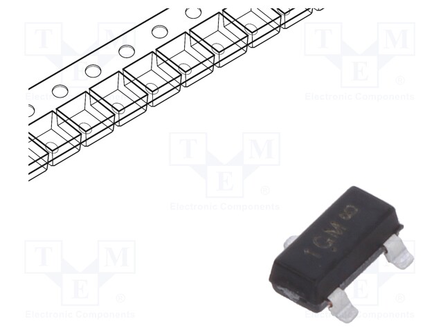 ONSEMI SMMBTA06LT1G - Transistor: NPN