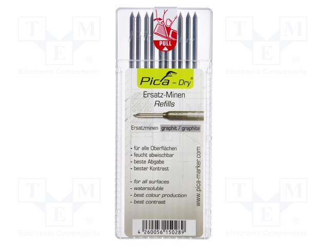 4030 PICA - Accessories: refill leads, graphite; DRY Longlife; 10pcs.; PICA -DRY-LL/4030