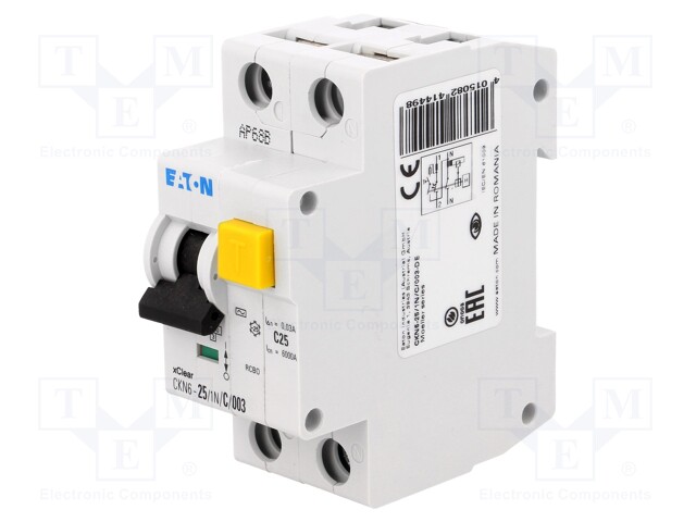 EATON ELECTRIC CKN6-25/1N/C/003 - RCBO breaker