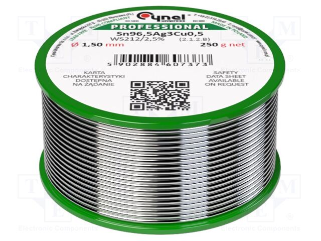 SN96,5AG3CU0,5-WS212/2,5%1.50 250 G SN96,5AG3CU0,5-WS212/2,5%1.50 250 G