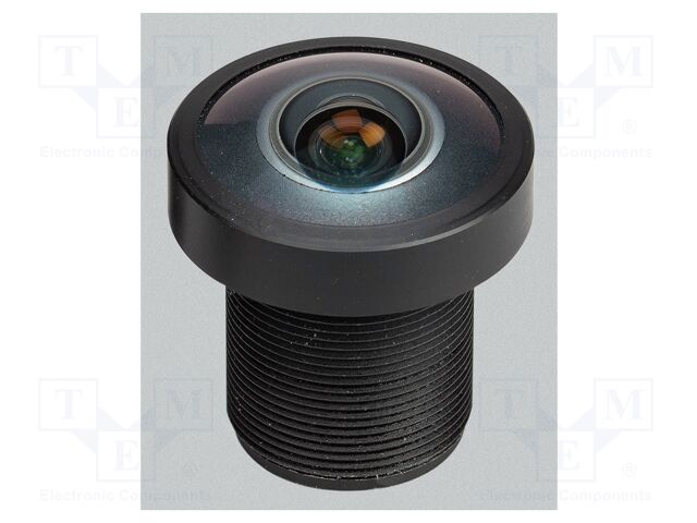M12 LENS 15MP 2.7MM WIDE ANGLE ~185 DEG M12 LENS 15MP 2.7MM WIDE ANGLE ~185 DEG