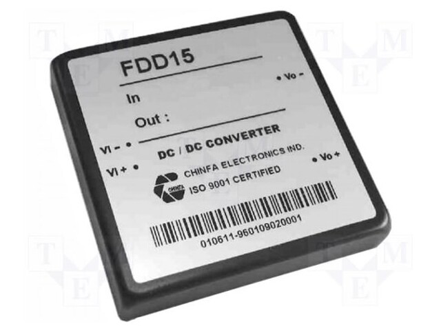 CHINFA ELECTRONICS FDD15-05S2 - Converter: DC/DC