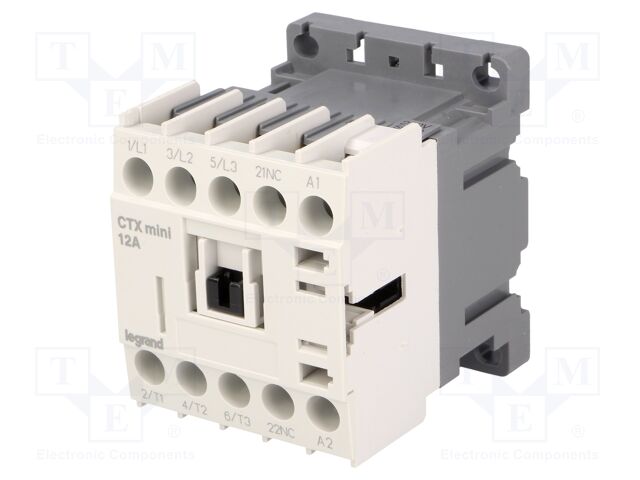 CTX3 MINI 3P 12A 1NC 230VAC CTX3 MINI 3P 12A 1NC 230VAC