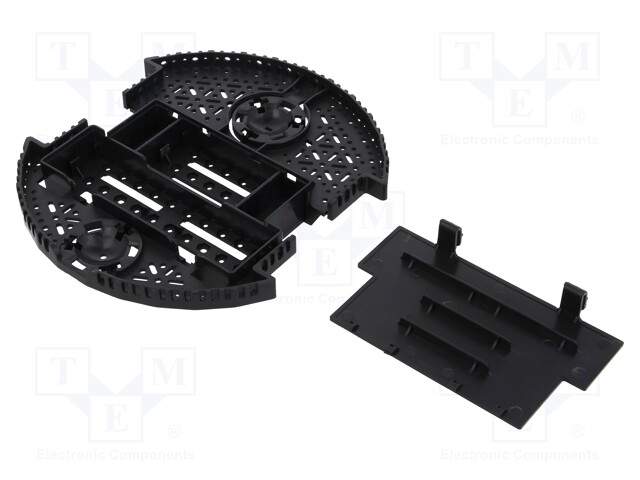 ROMI CHASSIS BASE PLATE - BLACK