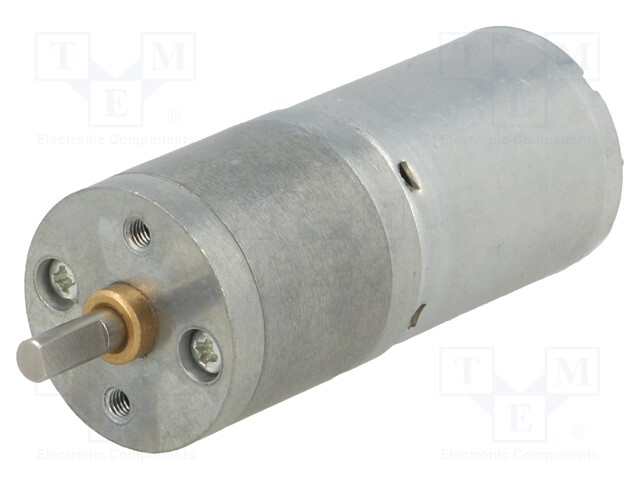 378:1 25DX58L MM LP 12V POLOLU - Motor: DC, with gearbox; LP; 12VDC; 1.1A;  Shaft: D spring; 14rpm; POLOLU-3258