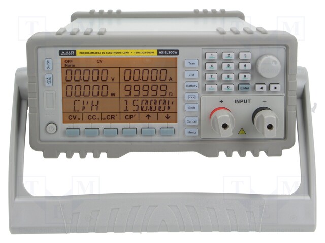 AX-EL300W AXIOMET - Carico elettronico, 0÷150V; 0,001÷30A; 300W;  215x89x412mm
