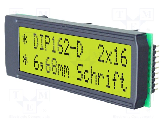 DISPLAY VISIONS EA DIP162-DNLED - Display: LCD