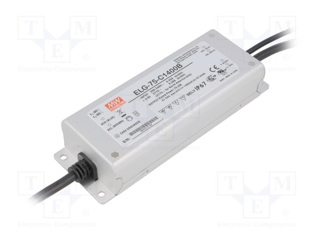 MEAN WELL ELG-75-C1400B - Power supply: switched-mode