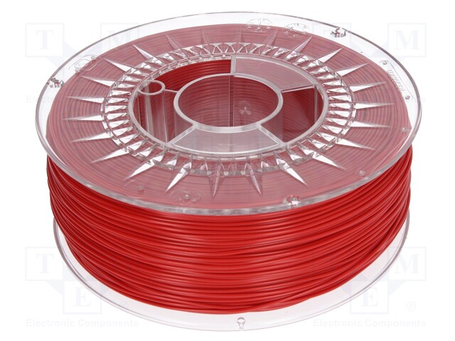 ABS+1.75-RED DEVIL DESIGN - Filament: ABS+, Ø: 1.75mm; red; 230÷240°C;  1kg; Table temp: 90÷100°C; DEV-ABS+1.75-RD
