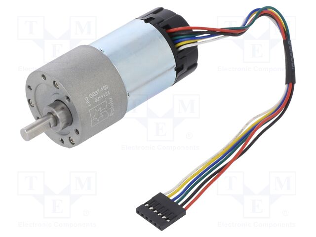 150:1 METAL GEARMOTOR 37DX73L 24V 64 CPR