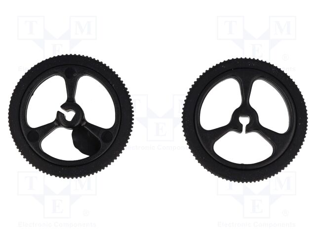 POLOLU WHEEL 32X7MM PAIR – BLACK